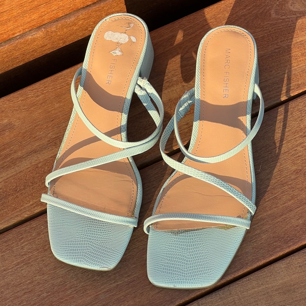 Marc Fisher Women's Sandals - Mint Green Aqua 8M